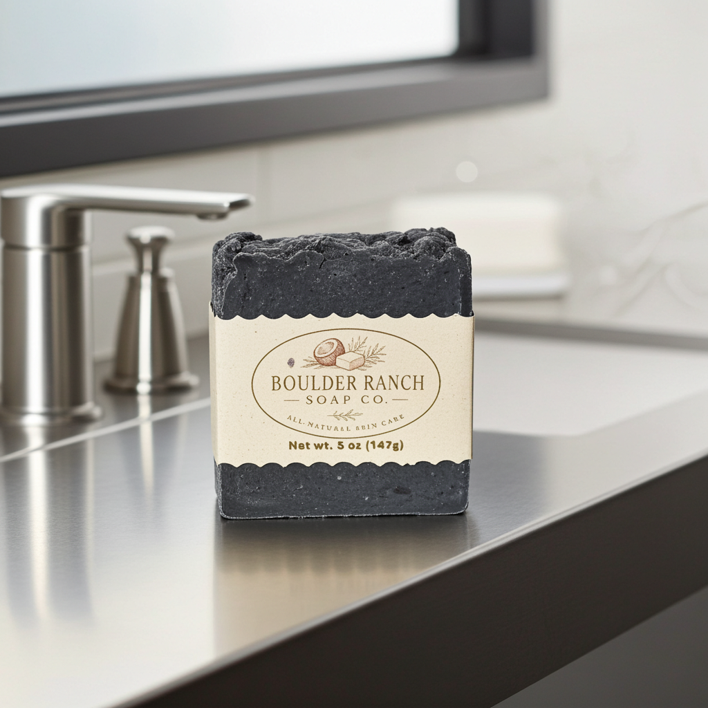 Activated Charcoal Tallow Soap Bar